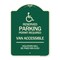 Signmission Connecticut Reserved Parking Permit Required Van Accessible Violators Will Be Fined M, G-1824-24657 A-DES-G-1824-24657 - alternate 1